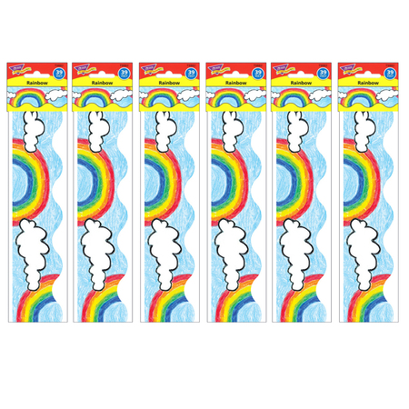 TREND ENTERPRISES Rainbow Terrific Trimmers®, 39 Feet/Pack, PK6 T9882